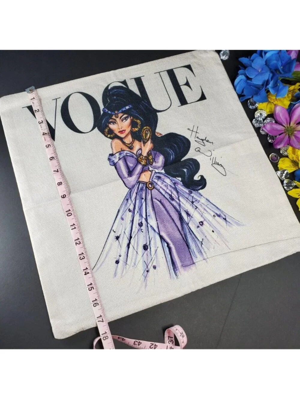 Jasmine Princess Accent Pillowcase Aladdin Throw Pillow Cushion Cover Home Decor